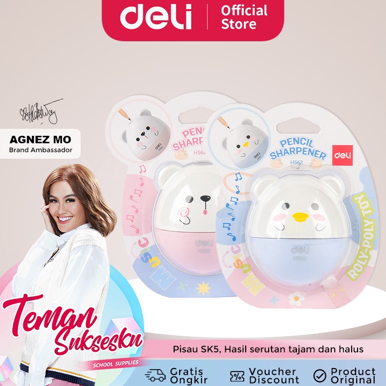 

Termurah [DELI X AGNEZ MO] Deli Pencil Sharpener / Rautan Pensil Hewan Mainan Lucu EH562