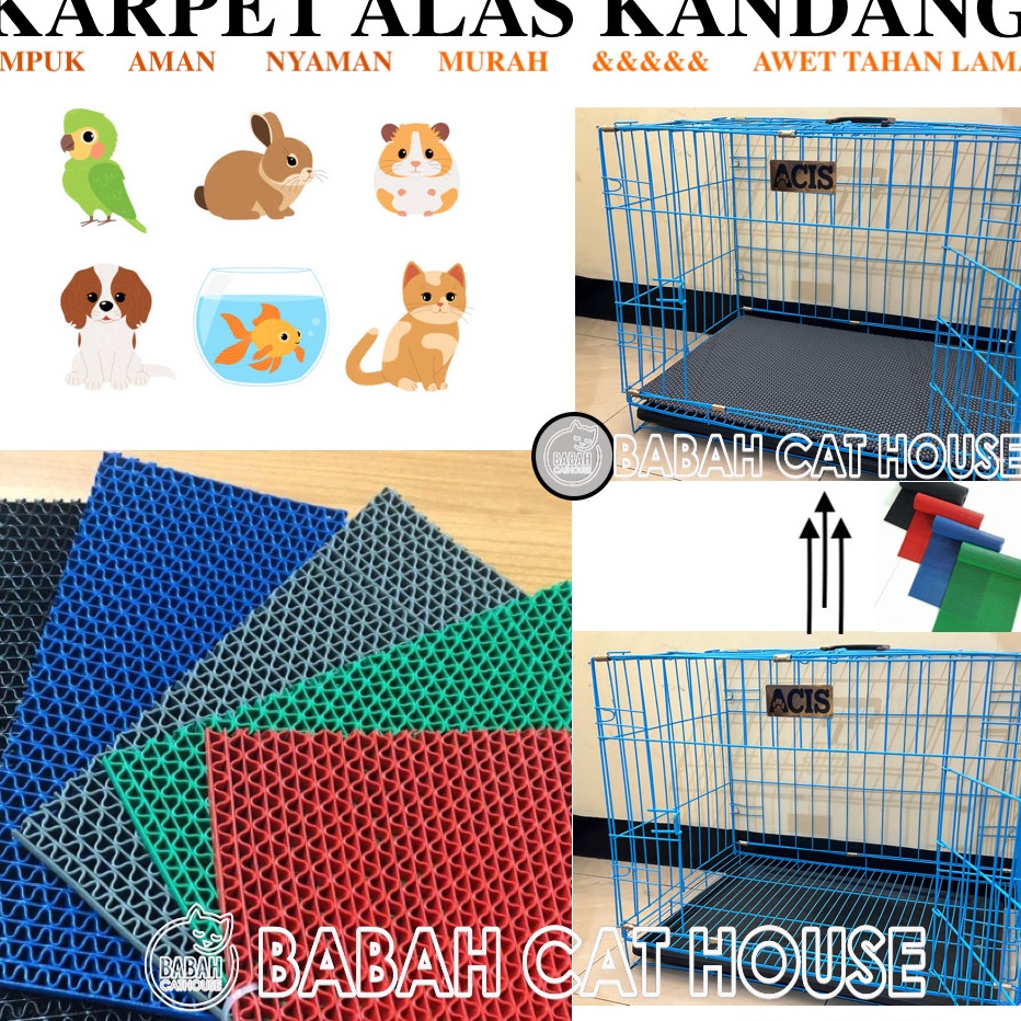 CZRL7481 sGROSIRs  KARPET ALAS KANDANG Kucing Kasur Anjing Tatakan Kelinci Underpad Hewan Empuk Kare
