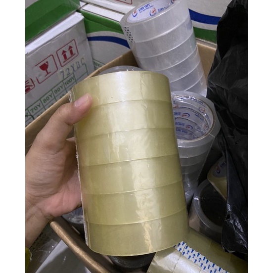 

ZJGD9149 ✓ LAKBAN OPP ( 6 PCS ) CLEAR BENING 24MM X 90 YARD STAR TAPE MURAHHHHH KUALITAS TERBAIK