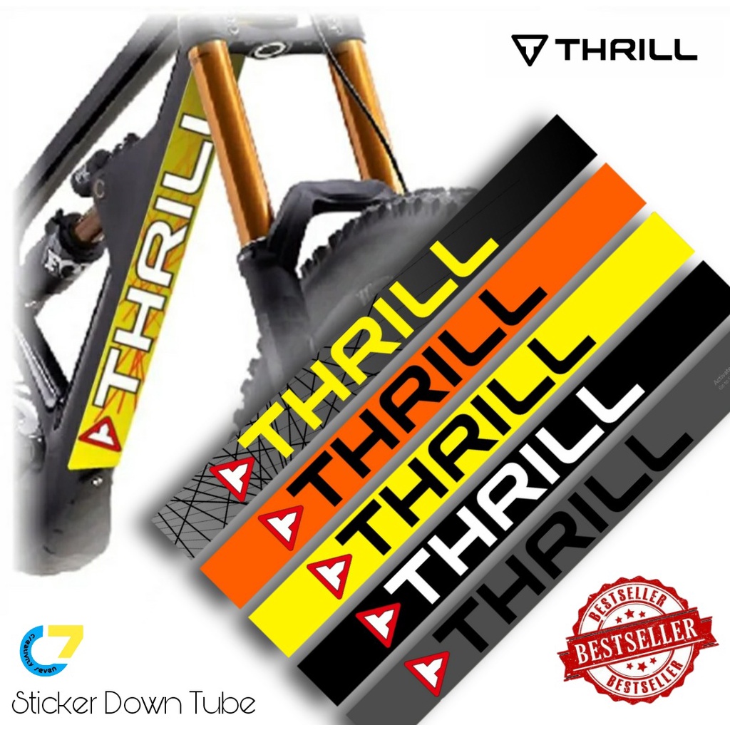 Sticker sepeda / sticker Downtube sepeda / sticker thrill / sticker frame sepeda