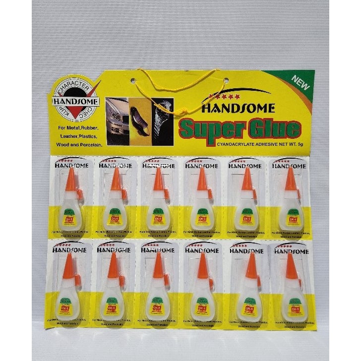 

VDFK7556 Free Ongkir/ LEM SUPER GLUE HANDSOME BOTOL (12 PCS)