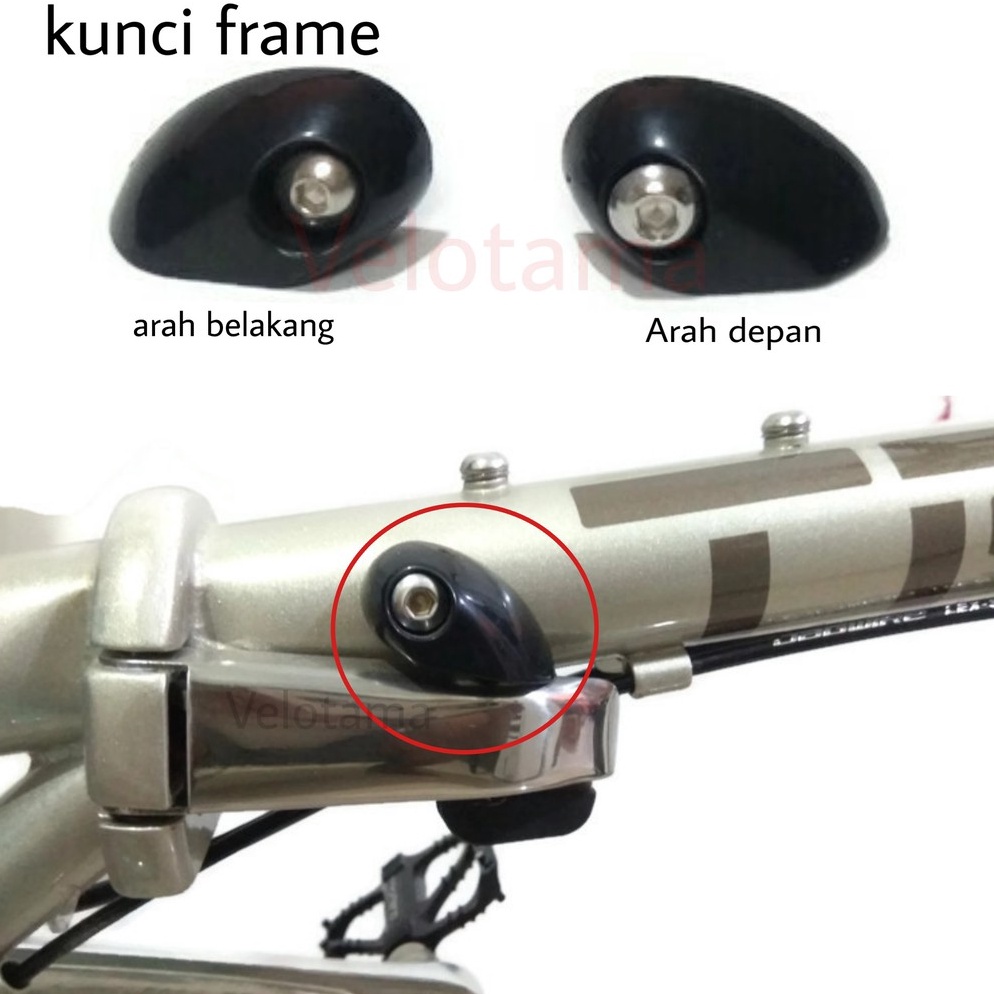 REKOMENDASI Kunci frame sepeda lipat folding bike frame lock buckle pengait frame sepeda pengunci se