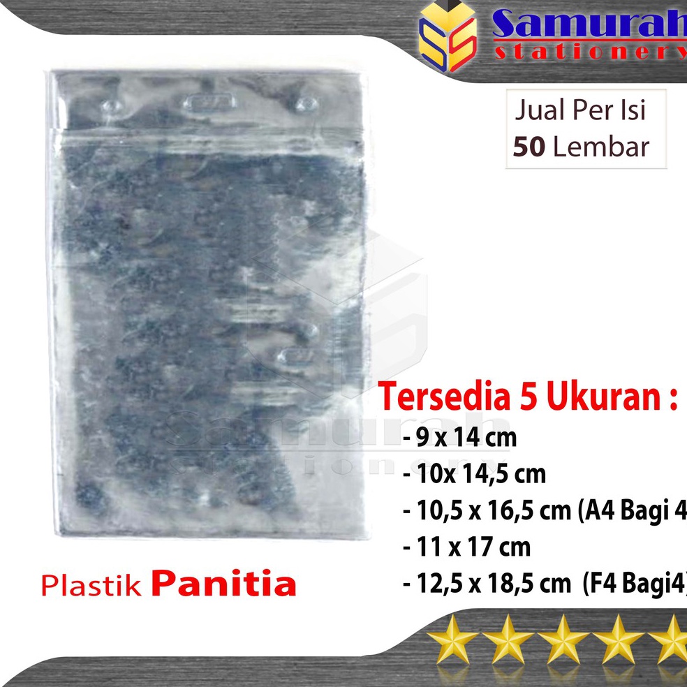 

Terlaris Plastik ID Panitia Berdiri / Name Tag Holder Ukuran 9x14 / 10x14 / 10,5x16,5 / 11x17 / 12,5x18,5 cm