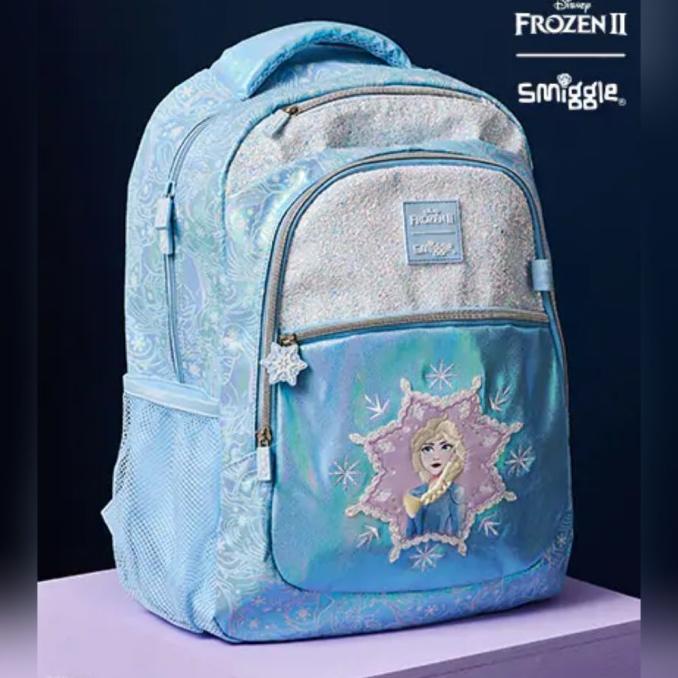 NEWPRODUK SMIGGLE DISNEY FROZEN 2 BACKPACK ELSA ORIGINAL - TAS RANSEL FROZEN II 