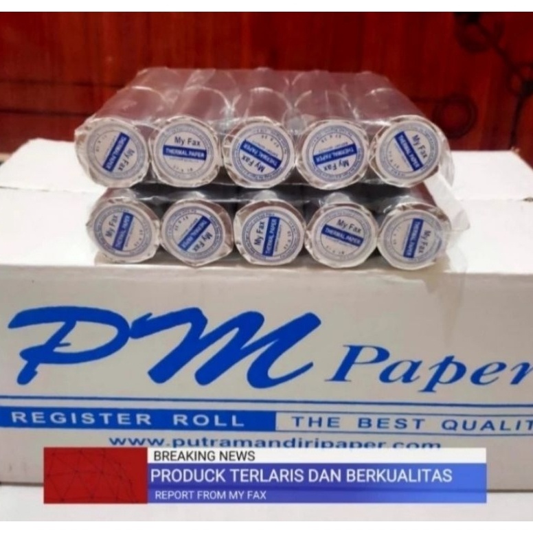 

Terlaris Kertas kasir thermal murah 57/58x30 paket 10 pcs
