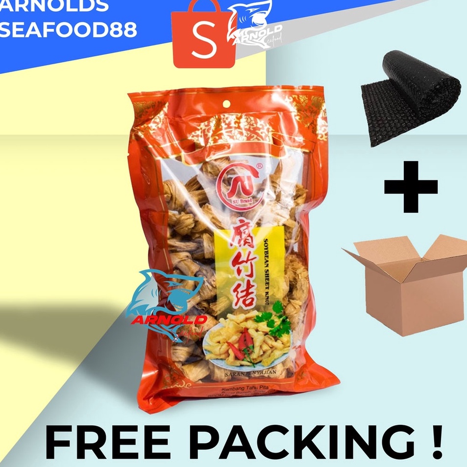 

Paling Popular Soybean Sheet Knot 300 gr - SU Brand / Kembang Tahu Pita Ready Stok