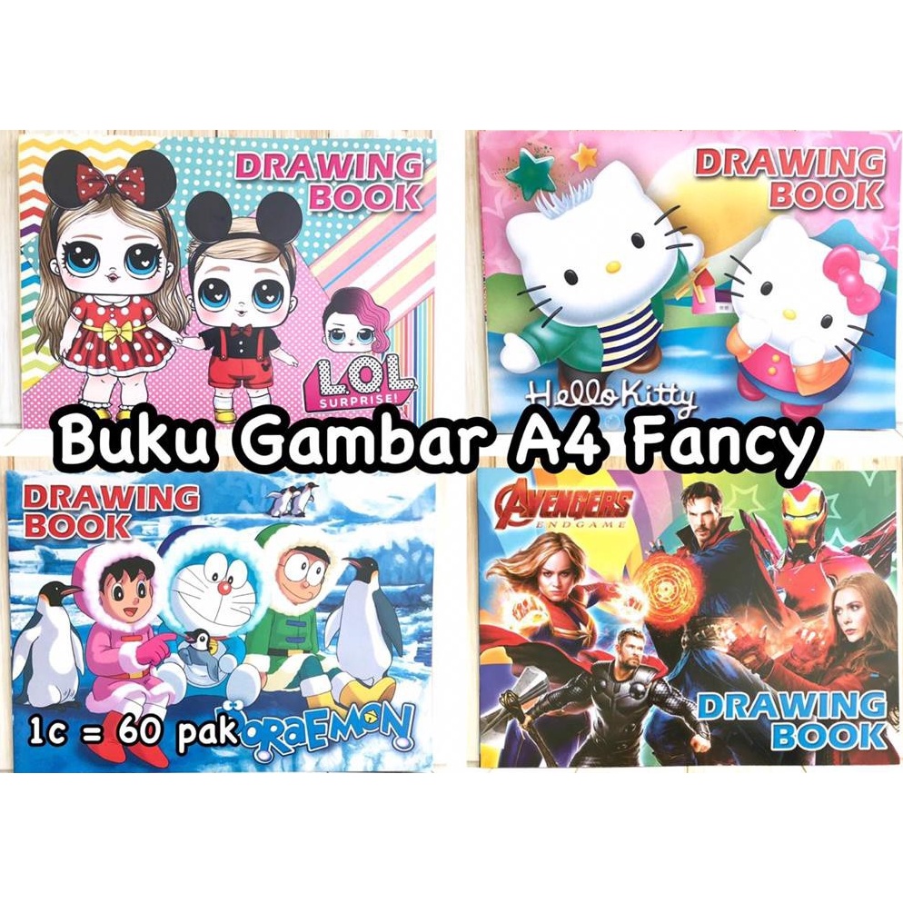 

Termurah [D] (10 pcs) Buku gambar fancy A4 (1 pak isi 10 pcs)
