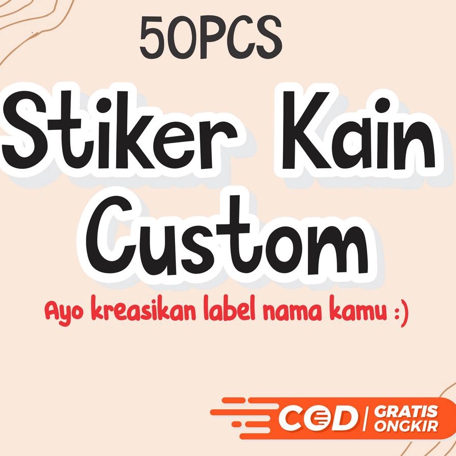 

GYMW2167 Terlaris SEHARI JADI. STIKER UNTUK KAIN tinggal di Setrika // Stiker Label Nama Kain Baju Anak Sablon Tinggal di Setrika // sticker aesthetic custom dapat -+ 50 pcs