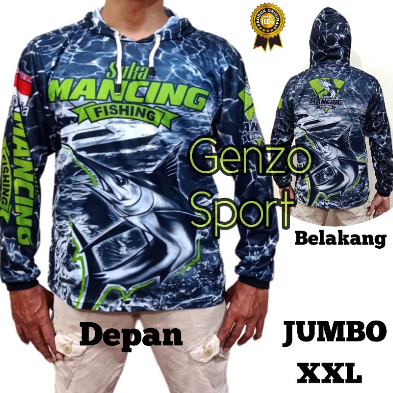 SIAP KIRIM Jersey mancing XXL JUMBO baju mancing UKURAN BESAR kaos MANCING JUMBO