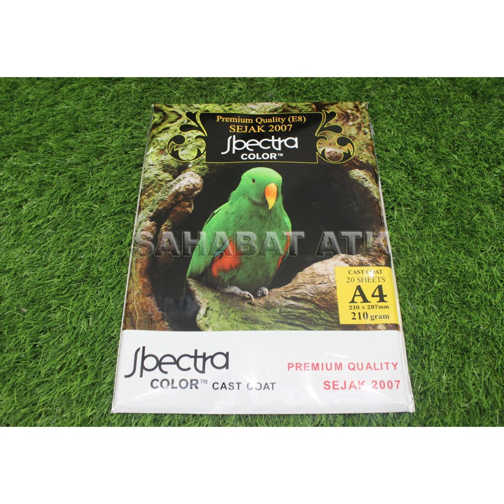 

Terlaris SPECTRA PHOTO 210 GRAM SIZE A4 / KERTAS PHOTO MURAH ISI 20 LEMBAR