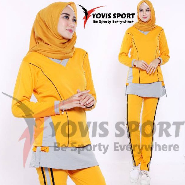 MURAH MERIAH Stelan senam wanita Yovis Sport /baju senam /celana senam