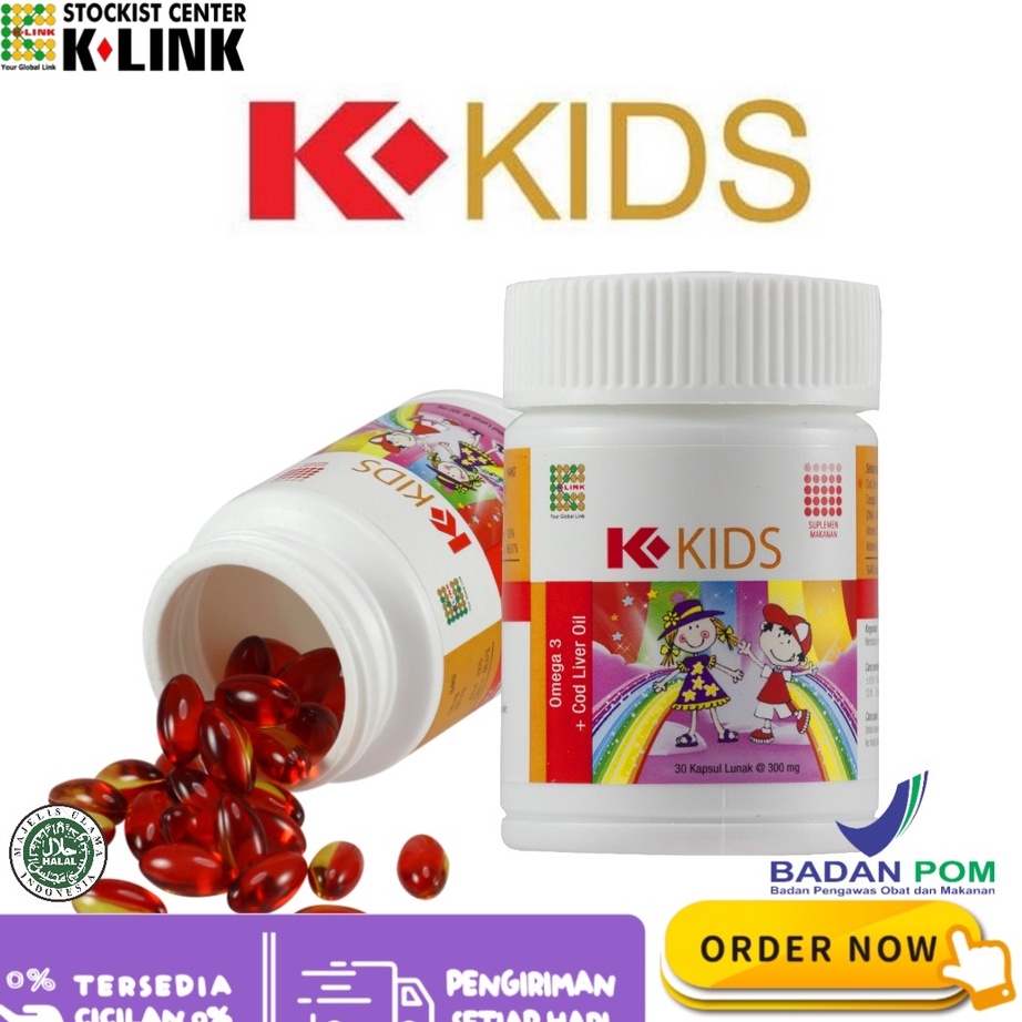 

Sale Original Omega Kids KKids Minyak Ikan Kod Omega 3 + Vitamin A & D Suplemen Anak Diskon Promo