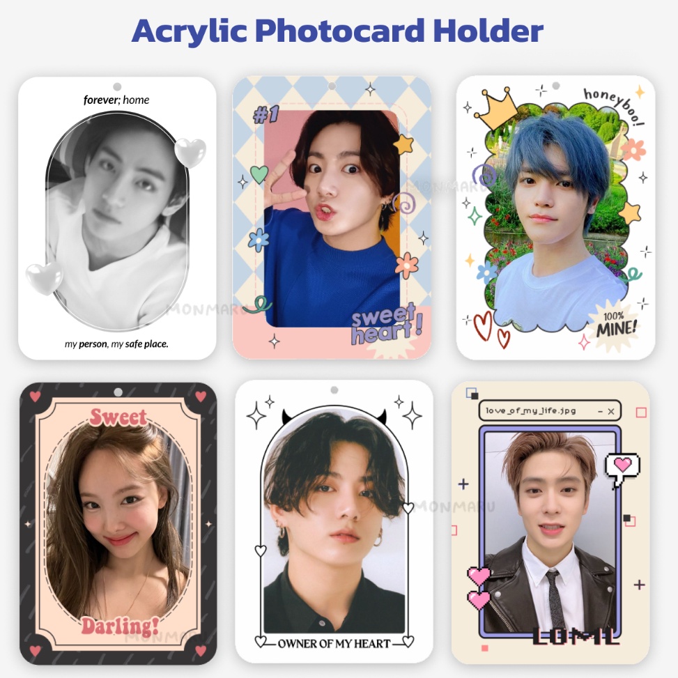 MURAH BANGET [READY] Acrylic Photocard Holder | TXT, BTS PC Holder by monmaru