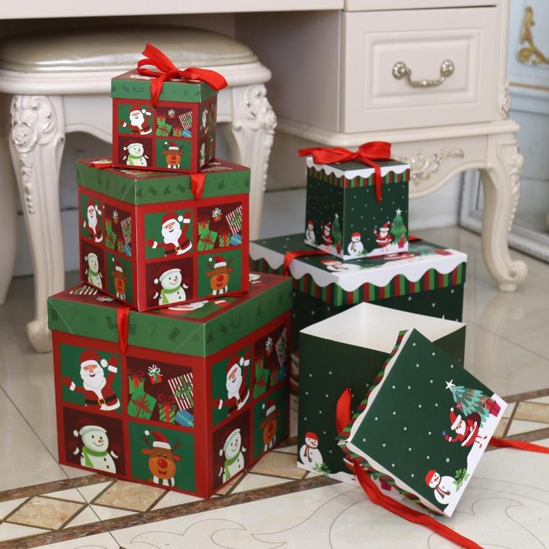 

JH634 Serenity Box Hadiah Natal / Christmas Gift Box Santa Snowman - BHN01