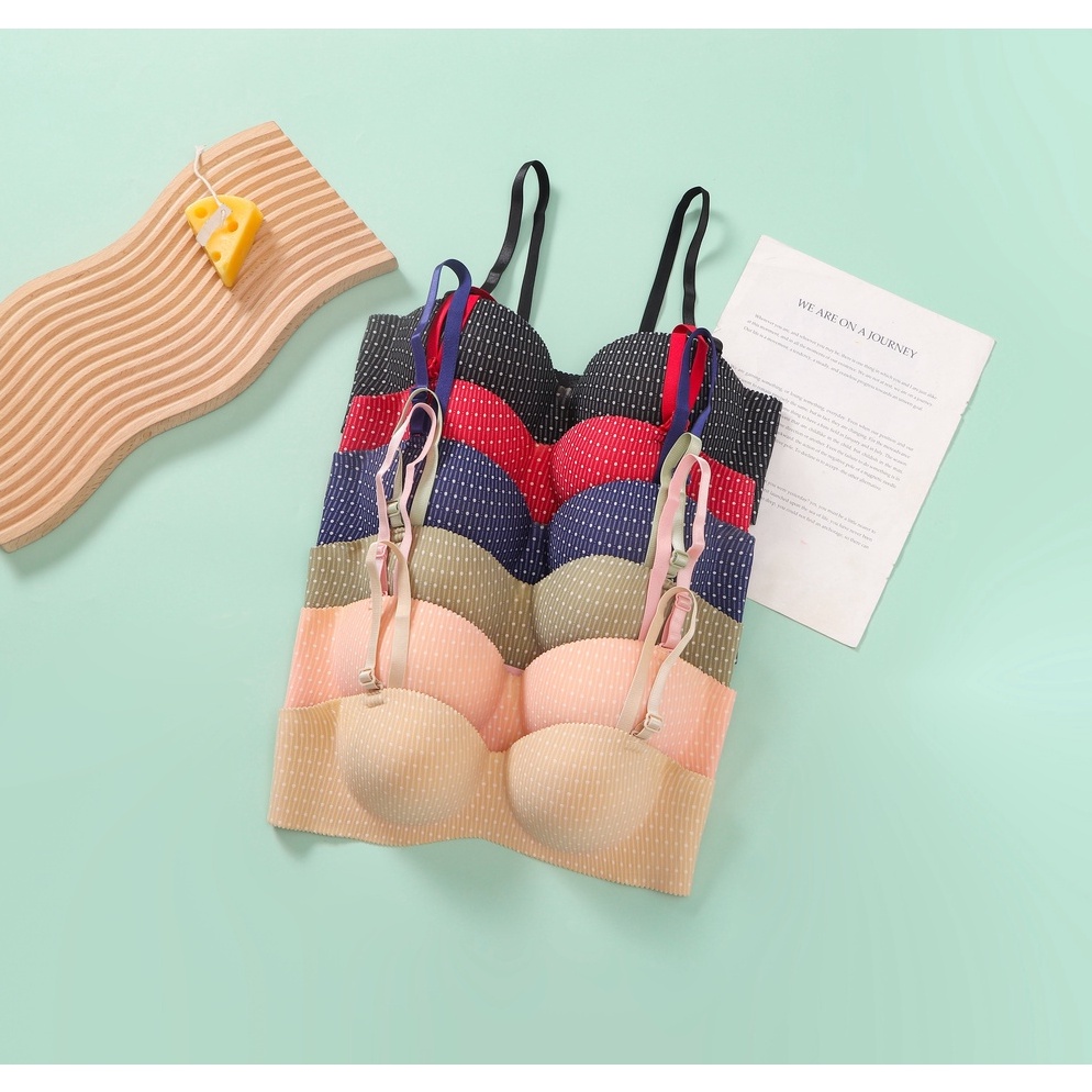 TERBARU SEXYLADIES BRA Tanpa Kawat Push UP BH Tali Adjust Bisa Lepas Pasang