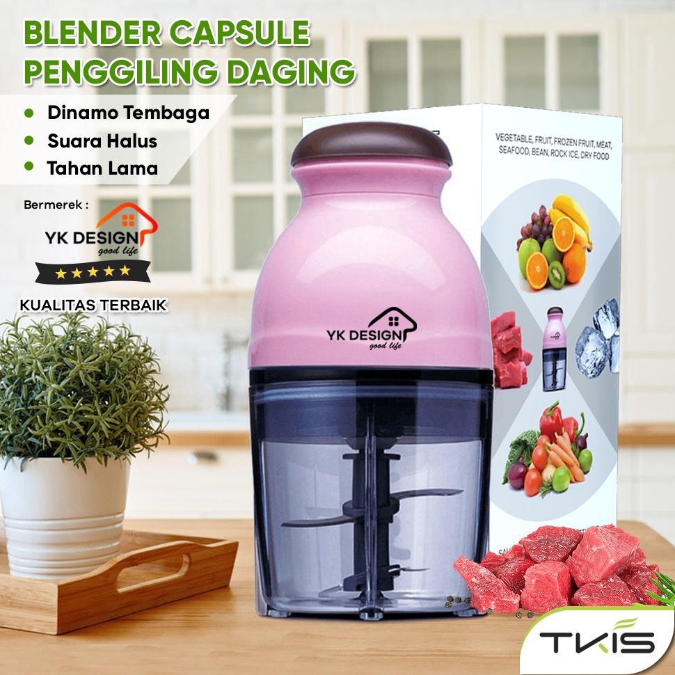 SPECIAL PRICE Blender / Penggiling Daging kapsul MINI Mesin Penggiling Pencacah Daging Sayur Buah YK