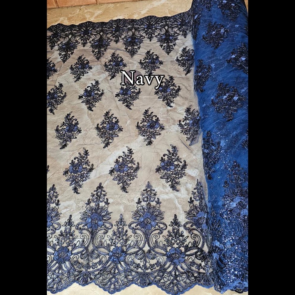 REKOMENDASI Kain - bahan Tille Payet Corneli / bahan tile Payet/ bahan gaun,dress,atasan kebaya,dll 