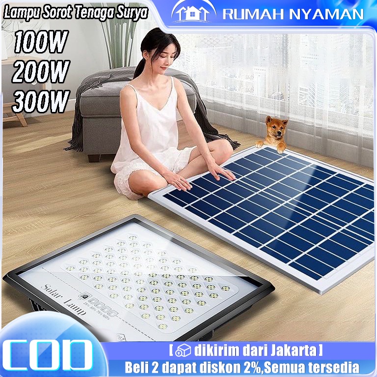 BOOMING Solar Cell Lampu / Lampu Solar Lampu 24 Jam Otomatis Outdoor / Lampu Sorot Solar Cell / Led 