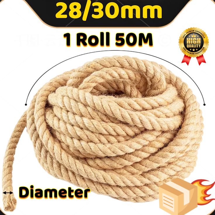 

TWRV1649 TERMURAH Tali tambang besar 28-30mm Tarik tambang / tali tambang manila goni dadung tampar tali tambang kapal