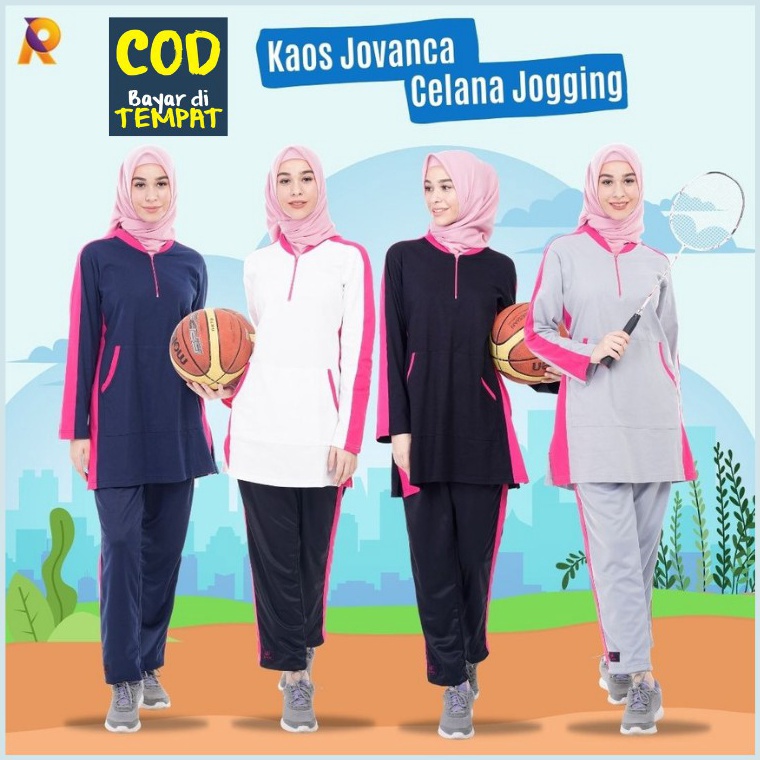REKOMENDASI Setelan olahraga wanita baju olahraga wanita muslimah seragam olahraga guru Rocella kaos