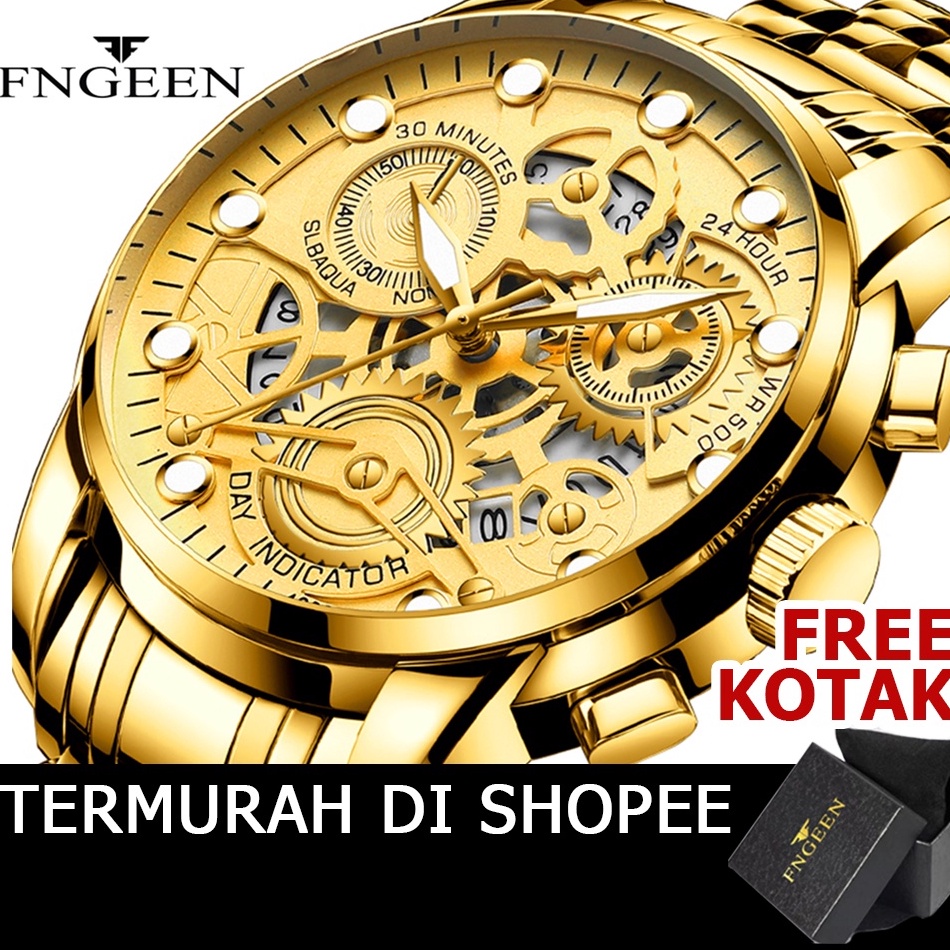 Murah.. Jam Tangan Pria Anti Air ORIGINAL FNGEEN VAVAVOOM 4088 Luxury Casual Quartz Anti Air