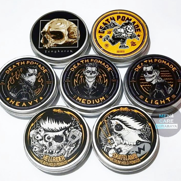 DXNV0503 TERMURAH  Death Pomade Oilbased 4 oz BPOM | Hellrider | Heavy Hold | Skatelamb | Medium Hol