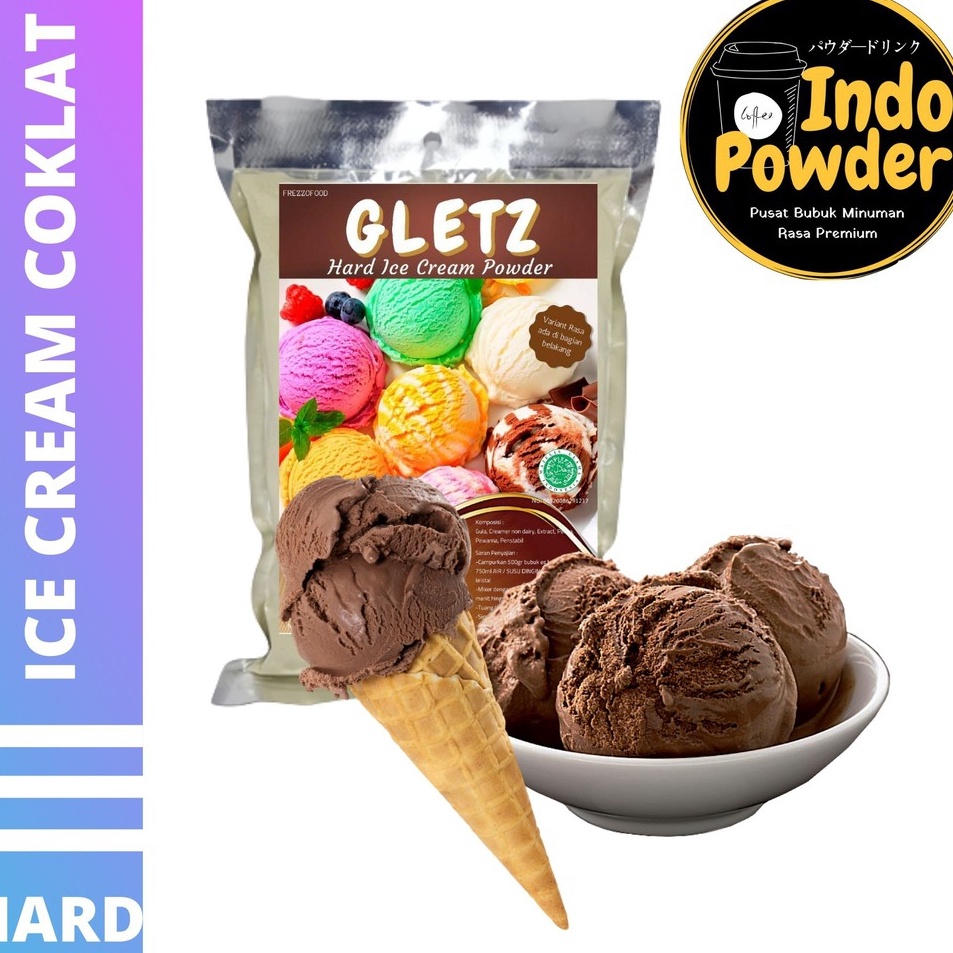 

CKHN4976 ✓ HARD ICE CREAM COKLAT 1Kg - Bubuk Es Krim Coklat - Bubuk Es Krim - ICE CREAM Powder 1Kg