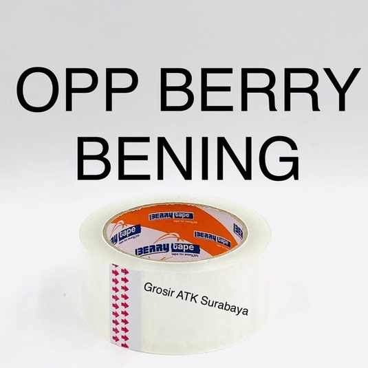 

BNVN6270 Jangan Sampai Kehabisan!!! Lakban OPP Berry Bening 2" Inch 48 mm x 80 Meter / 90 Yard