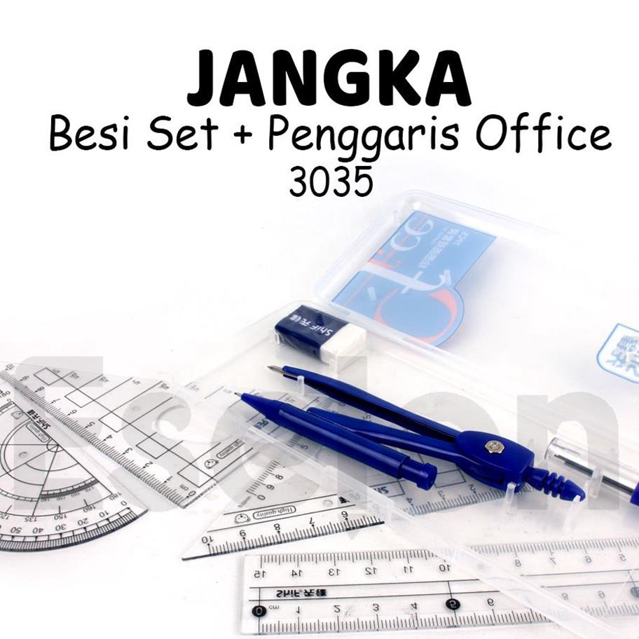 

QMLB4586 5.5 COD Jangka + Penggaris Set Office 3035 / Jangka Set