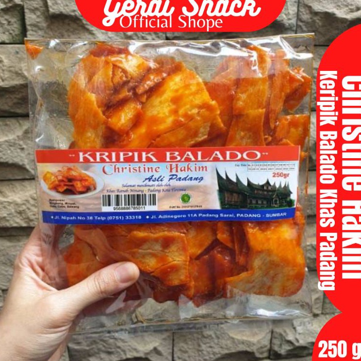 

Super Promo Keripik Balado Sanjay Christine Hakim Oleh Oleh Khas Padang 250 g Murah