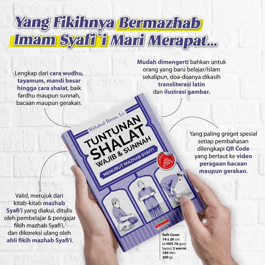 Tuntunan Sholat Lengkap Wajib dan Sunah Imam Syafii
