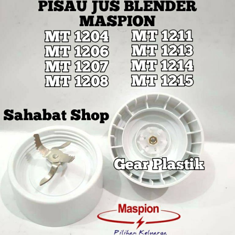 VIRAL MONTING PISAU JUS BLENDER MASPION GEAR PLASTIK MT 1204 1206 1213 1214 1215 DLL