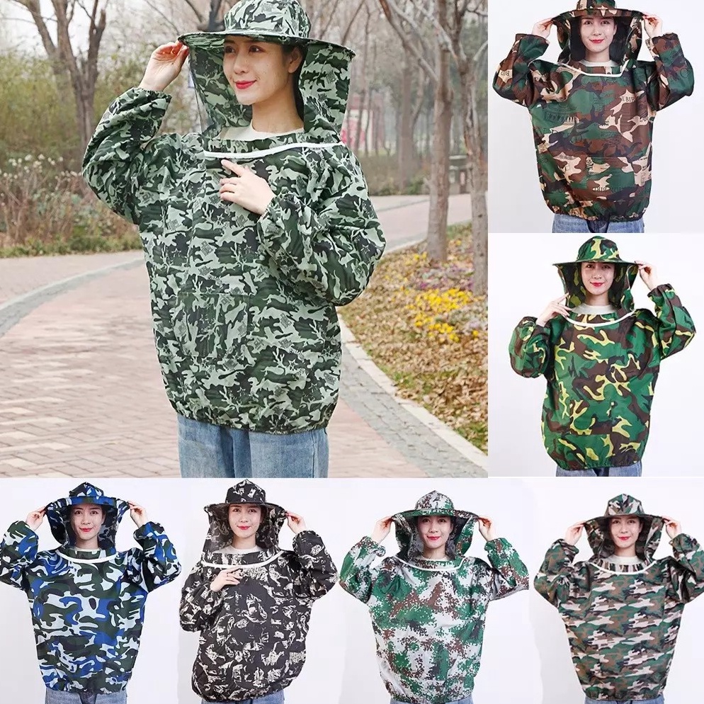 TERLARIS Beekeeping Baju Jaket Pakaian Topi Apd Pelindung Pengaman Anti Sengat Lebah Apis Trigona Do