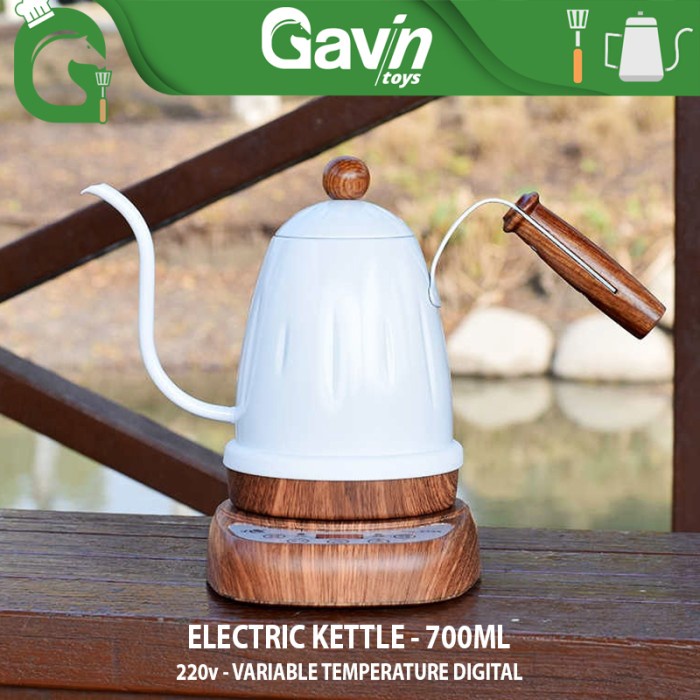 Harga Spesial Teko Leher Angsa Elektrik 700 Ml Diguo Putih Electric Digital Kettle
