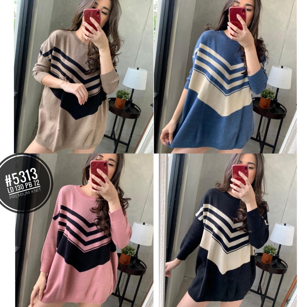 baju atasan blus jumbo bigsize oversize wanita rajut import