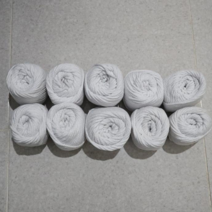 

siap kirim] Tali Katun Macrame 1 kg (10 gulung) | Tali macrame