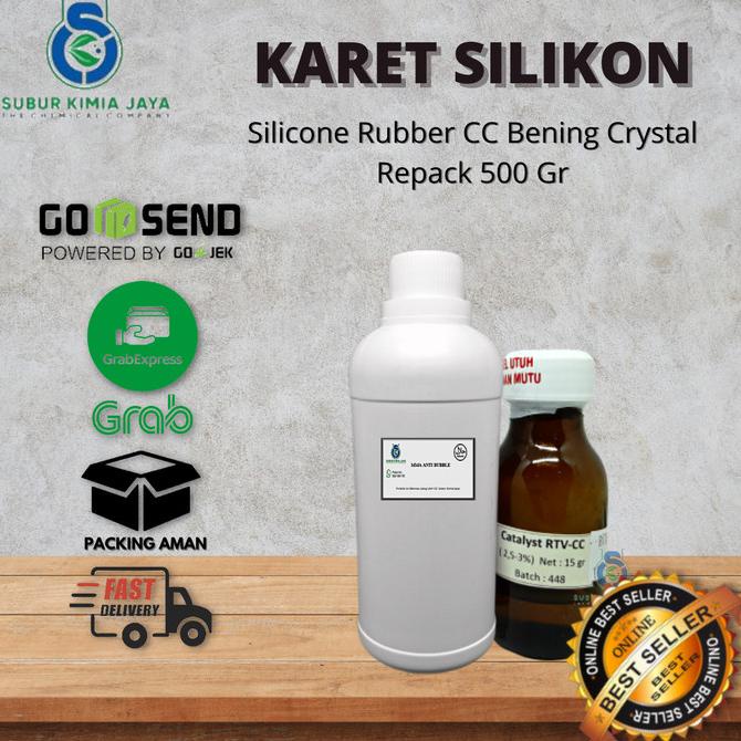 

&<&<&<&] Silicone Rubber RTV CC Bening Crystal Clear 500 gr