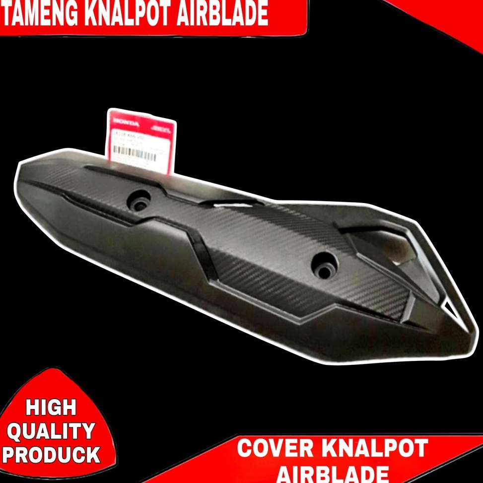 GZ PELINDUNG KNALPOT TUTUP TAMENG COVER KNALPOT AIRBLADE CARBON ORIGINAL HONDA VIETNAM PNP CMS VARIO