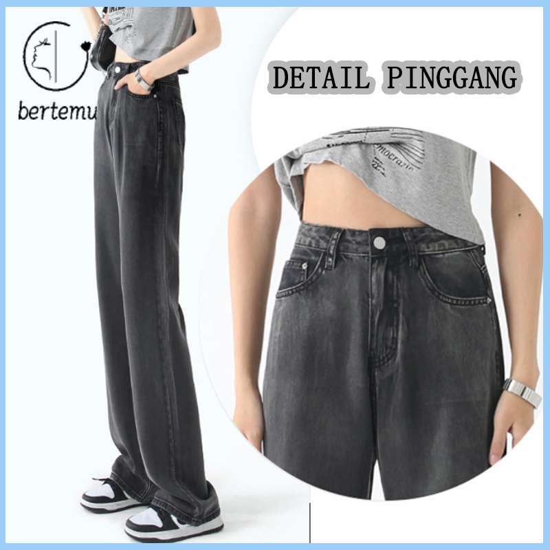 Jeans Wanita Highwaist Celana Wanita Panjang Celana Jeans Wanita Kekinian Kulot Celana Boyfriend
