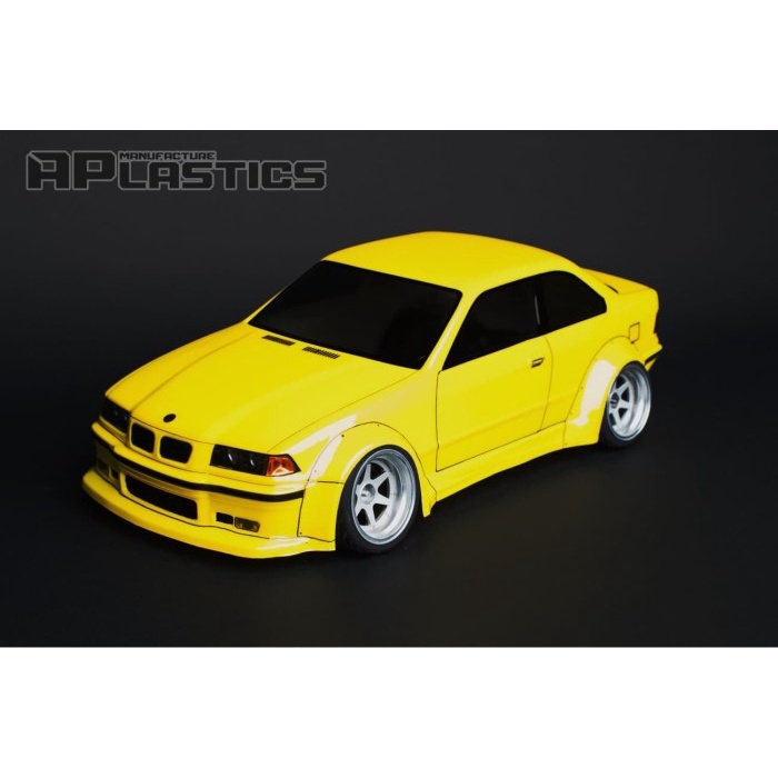 APLASTICS RC BMW E36 M3 WIDE CLEAR BODY (195/197MM) #AP-E36W