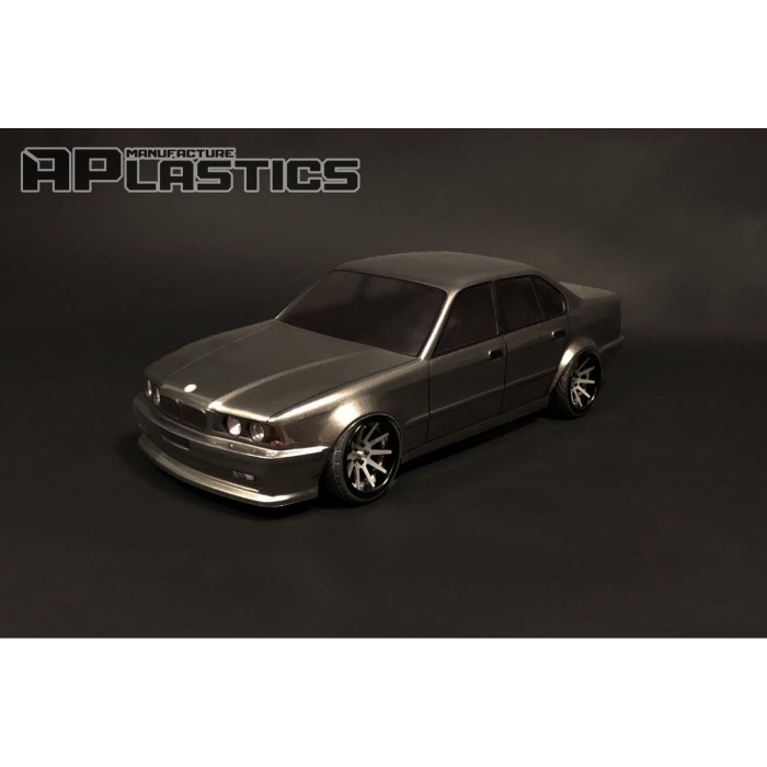 APLASTICS RC BMW E34 SEDAN CLEAR BODY (193MM) #AP-E34S