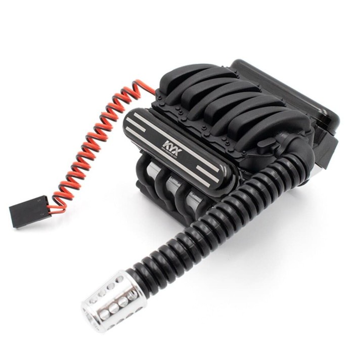 KYX SCALE V8 ENGINE COVER HEATSINK RADIATOR W/ FAN