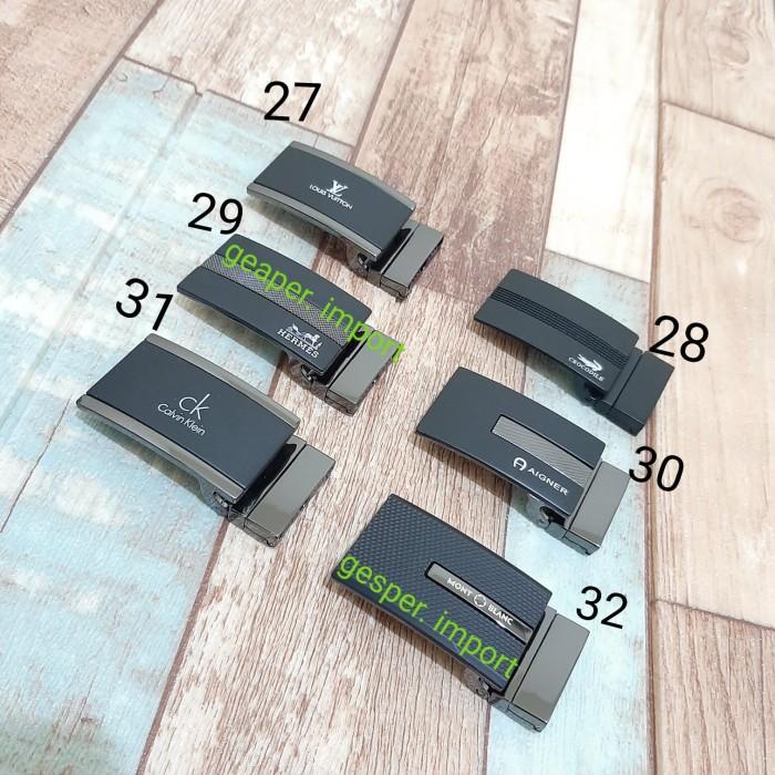 TERLARIS - KEPALA GESPER MODEL CANTOL POLOS UNTUK PRIA KEPALA PUTAR IMPORT 134