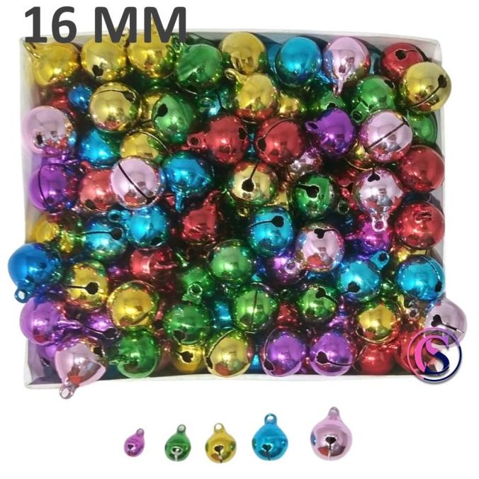 

^%^%^%^%] Lonceng 16 mm / 1. 6 cm (100 biji) warna / perak / emas mini / bell ke