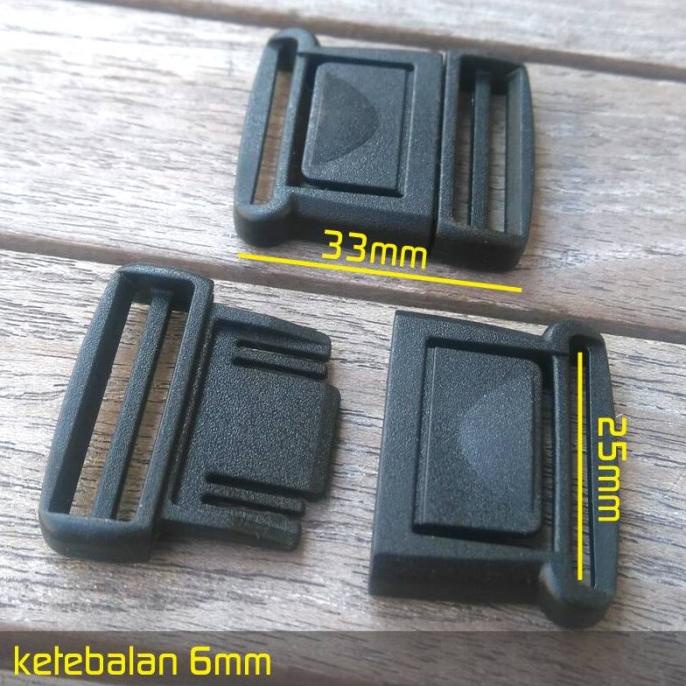 

_^_^_^] CENTER RELEASE BUCKLE PLASTIC / KUNCI SODOK PLASTIK LEPAS TENGAH 25mm