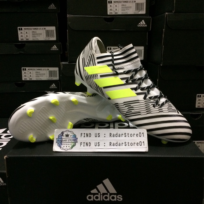 Sepatu Bola Adidas Nemeziz 17.3 Fg White