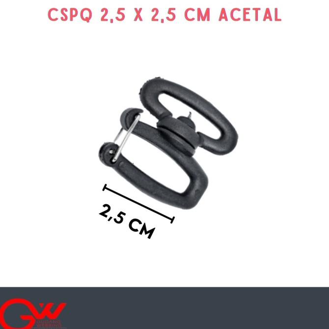 """] Kew-kew / cantolan /kait S plastik / CPSQ 25mm-25mm Acetal