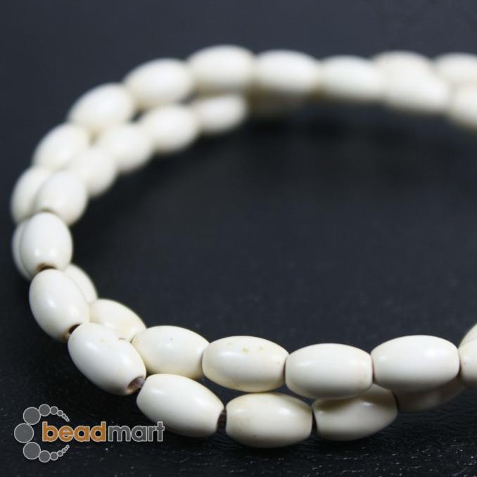 

Ready stock] Manik Batu Alam, Howlite Cream, Rice, 1 Renteng, Bahan Aksesoris