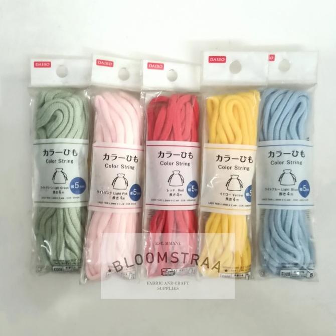 

:::::::] Tali Kur Halus 5mm 4m Color String Acrylic Soft 5 mm 4 meter