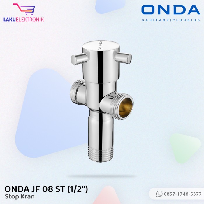 STOP KRAN WC CABANG ONDA 1/2" / KERAN T SHOWER KLOSET JET SHOWER